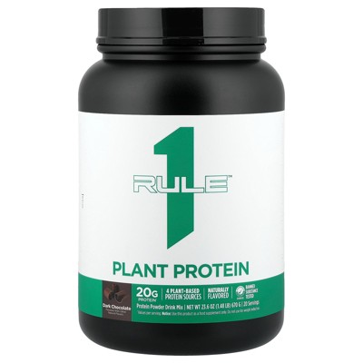 Rule One Proteins Plant Protein Powder Drink Mix, Chocolate, 1.48 lb (670 g)