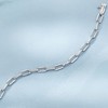 Pure Collection by Ross-Simons 0.15 ct. t.w. Diamond Paper Clip Link Bracelet in Sterling Silver - 3 of 4