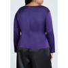 ELOQUII Women's Plus Size Shirred Body Top - 3 of 4