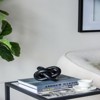 SEVOBAL Party Decorations and Accessories Decorative Marble Chain Sculpture Abstract Design for Living Room, Black, 16"*12"*12" - 2 of 4