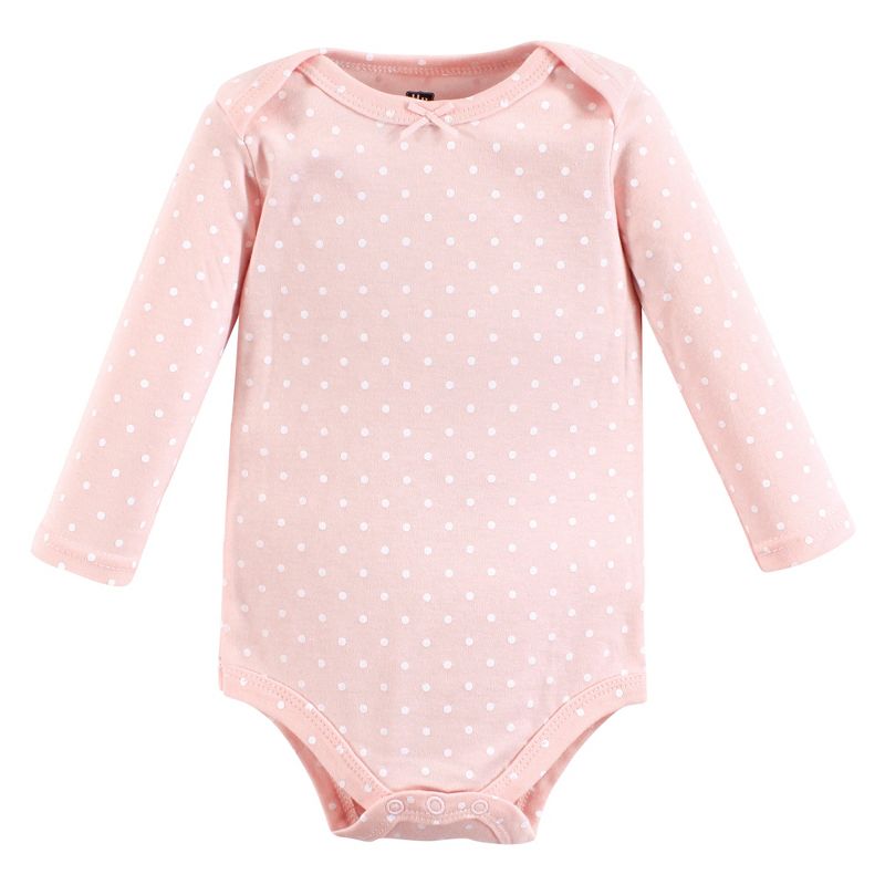 Hudson Baby Infant Girl Cotton Long-Sleeve Bodysuits, Girl Magical Woodland, 5 of 8