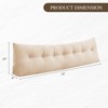 Bekrvio Corduroy Bed Wedge Pillow, Headboard Bolster Back Rest Cushion Pillow of Sofa Bed - 4 of 4