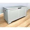 39.4" Top open Cat Litter Box Enclosure Furniture, Cat Washroom, Hidden Litter Box Cover, Hideaway Litter Box, Cat House, White - 3 of 4