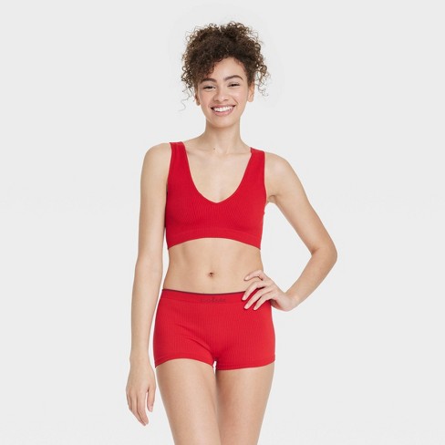 Women's Seamless Boy Shorts - Colsie™ Red Xl : Target