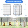 FURNIinspire Pet Crates and Houses Secure Portable Pet Fence, Pet Exercise Pen for Outdoor, for Outdoor Adventures Home Use, Black, 32"*32"*40" - 2 of 4