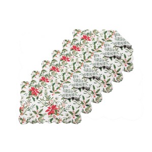 C&F Home Silvia Poinsettia Placemat S/6 - 1 of 4