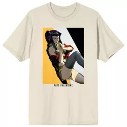 Cowboy Bebop Faye Valentine Men’s Natural Ground T-Shirt-3XL
