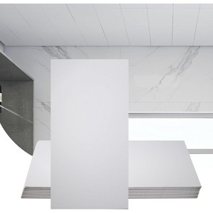 Sunnyglade 10-Pack Drop Ceiling Tile 2ft x 4ft, Smooth White PVC Ceiling Panel 24 x 48in, 5mm thicknesses - 1 of 1