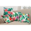 18"x18" Island Bloom Statement Poly Filled Throw Pillow - Saro Lifestyle - image 3 of 3