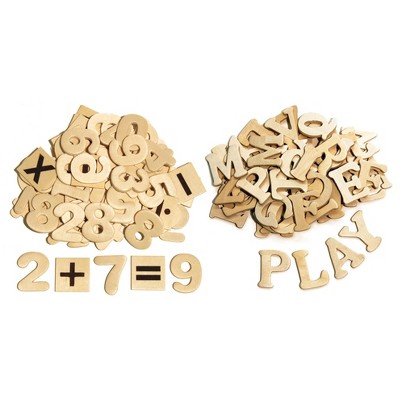 Creativity Street Wood Craft Letters and Numbers, 1-1/2 Inches, Set of 200