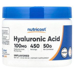 Nutricost Hyaluronic Acid, Unflavored, 1.8 oz (50 g) - 1 of 2