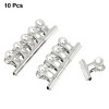 Unique Bargains Paper Ticket File Stainless Steel Springy Binder Clips 10 Pcs - 2 of 4