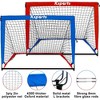 Ksports Soccer Goal Set for Kids Portable Training Equipment with Net, Balls, and Bag for Outdoor Backyard Football, 4 x 3 Feet, Blue/Red - 2 of 4