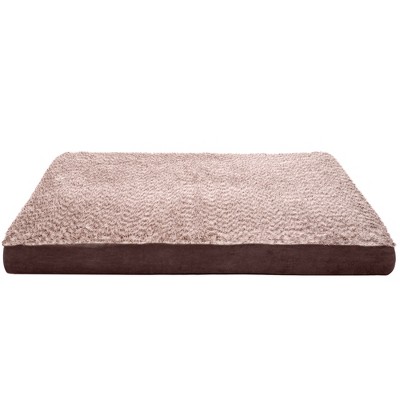 Large Espresso Orthopedic Foam Outdoor Dog Bed