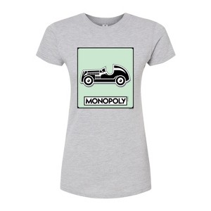 Women's - Monopoly - Car Game Token Fitted Graphic T-Shirt - 1 of 2