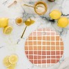 Menina Lisboa Terracotta Color Block Stripes Cutting Board - Round - image 2 of 3