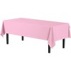 Crown Display 54 in. x 108 in. Plastic Tablecloth - 12 Pack - 2 of 4