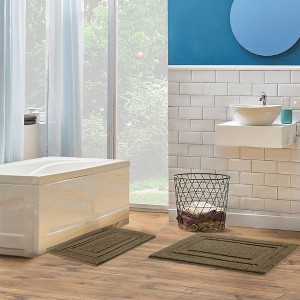 PiccoCasa Bathroom Kitchen Door Non-Slip Floor Mat 2 Pcs - 1 of 4