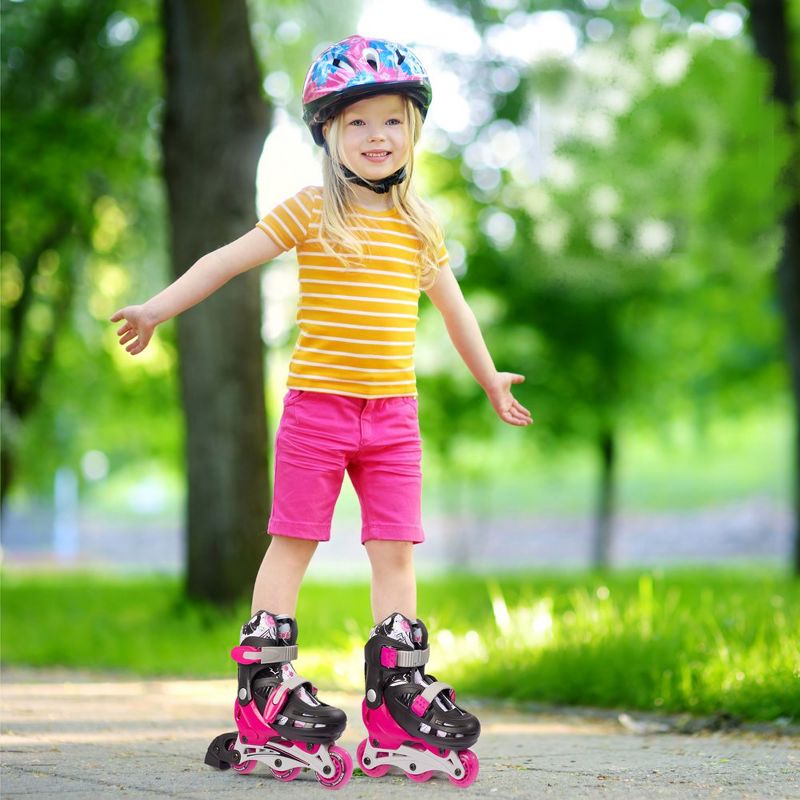 New Bounce Beginner Roller Skates – Convertible Tri-Wheel or Inline Skates - Size US 8-11, 4 of 9