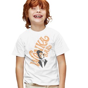 Boys' Short Sleeve Willy Wonka And the Chocolate Factory Wonka Bar T-Shirt - 1 of 4