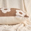 REGALWOVEN Fade-Resistant Flower Jacquard Decorative Floral Pattern Cushion Cases 2 Pcs - 3 of 4