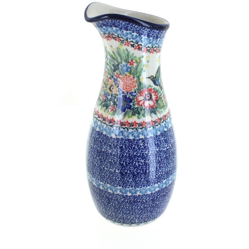 Blue Rose Polish Pottery D18 Ceramika Artystyczna Water Carafe, 1 of 2