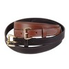 Lehman's Amish-Made Leather Dress Belt for Business or Everyday Wear, Goldtone Buckle, 1 Inch Wide - 4 of 4