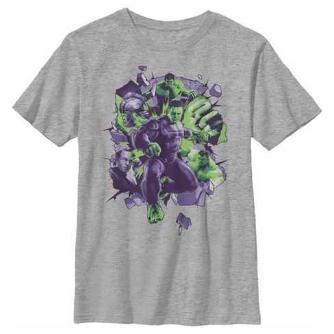 Boy's Marvel The Hulk Green Explosion T-Shirt - image 1 of 4