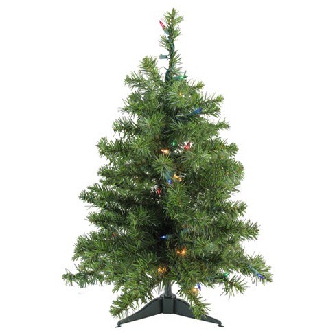 Darice 3' Prelit Artificial Christmas Tree Natural Two-tone Pine ...