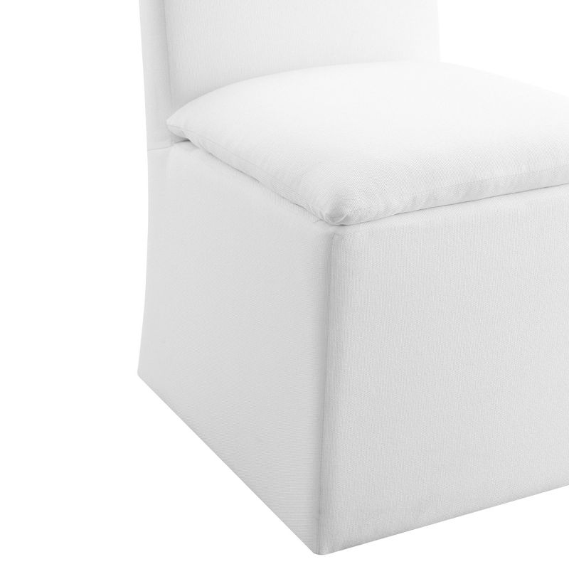 24&#34; Marissa Stain Resistant Fabric Dining Chair White - Abbyson Living, 5 of 11