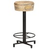 vidaXL Bar Stool Set of 2 Natural Wood and Black - 4 of 4