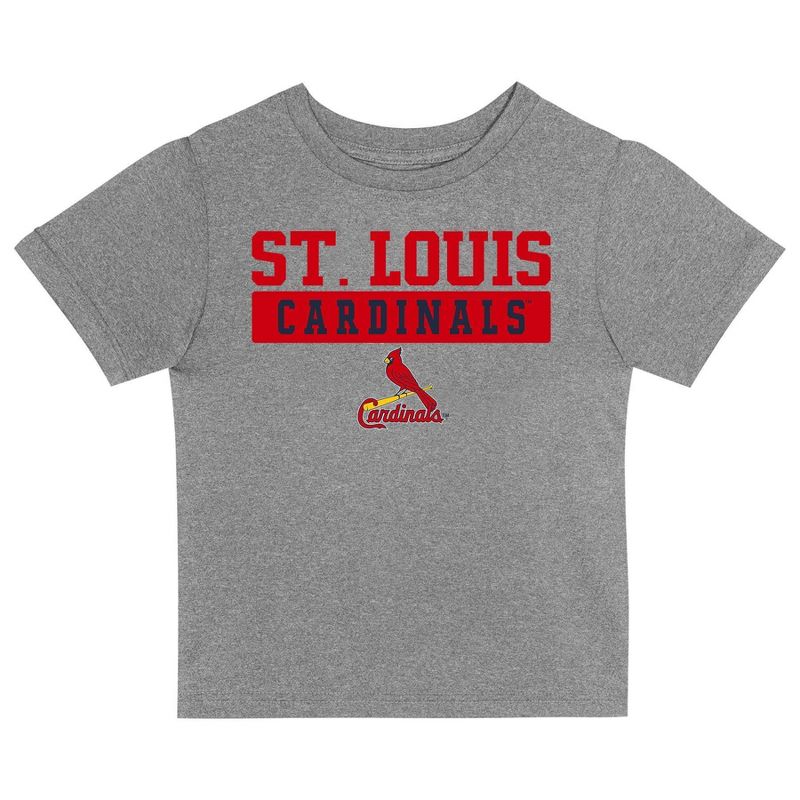 MLB St. Louis Cardinals Toddler Boys&#39; 2pk T-Shirt, 2 of 4