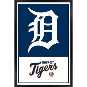 Trends International MLB Detroit Tigers - Logo 22 Framed Wall Poster Prints - 1 of 4
