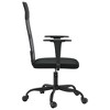 vidaXL Office Chair Black Mesh Fabric and Faux Leather - 4 of 4