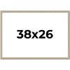 PosterPalooza | 38x26 Thin Barnwood Picture Frame, UV Acrylic, 2 Finishes - Grey and Black - 2 of 4