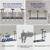 GustoWave Garage Ceiling Storage Racks, Heavy Duty Overhead Storage with Adjustable Height, Black - 4 of 4