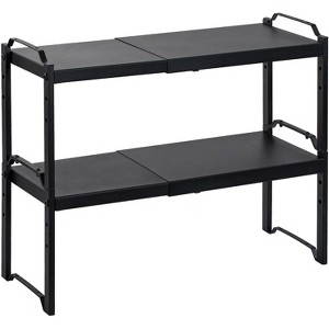 MaseiKar 2 Pack Expandable Cabinet Countertop Shelves, Stackable Shelves Organizers For Kitchen Cabinet Countertop Storage, Adjustable Counter - 1 of 4