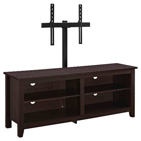 Featured image of post Wood Tv Stand With Mount - Fitueyes wood tv stand media console with mount base for 32 to 70 inches flat screen industrial metal leg tw310601mb.