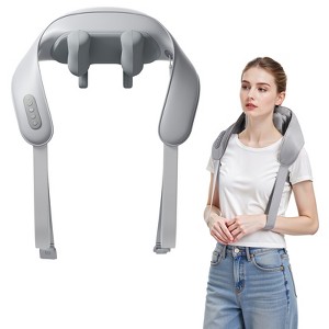 SUGIFT Shiatsu Neck and Back Massager with Soothing Heat, Electric Deep Tissue 3D Kneading Massage Pillow - 1 of 4