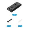 Unique Bargains Aluminum Alloy Foldable Space-Saving Multipurpose Coat Hooks - 3 of 4