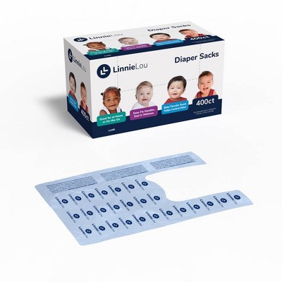 LinnieLou Baby Powder Scented Disposable Diaper Sacks