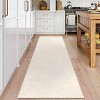 Solid Textured Area Rug, Machine Washable Modern Accent Carpet, Soft Low-Pile Indoor Floor Mat for Bedroom, Kitchen, Office - 2 of 4