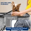SereneLife Portable Dog Bath Tub with Built-in Drain System, Three-Point Leash Restraint - Gray/Black - 4 of 4