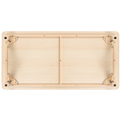 Natural Plastic Adjustable Height Kids Activity Table