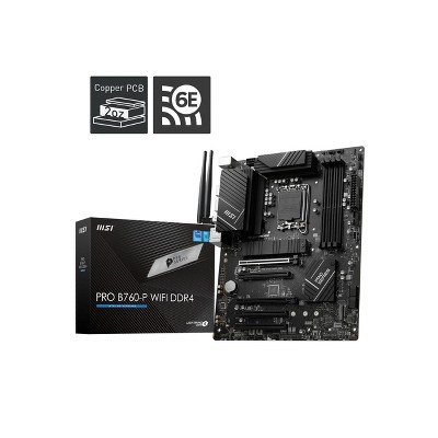 MSI PRO Series Gaming Desktop Motherboard - Intel B760 Chipset - DDR4 - PROB760PWIFIDDR4
