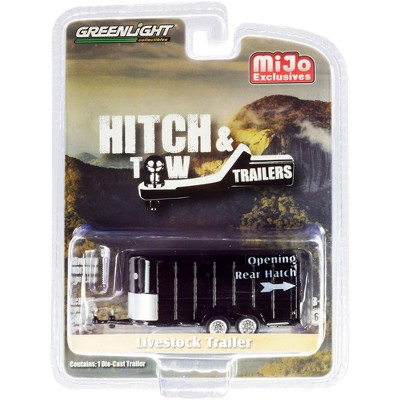 Livestock Trailer Black "Hitch & Tow Trailers" Series Limited Edition to 2,300 pieces 1/64 Diecast Model by Greenlight