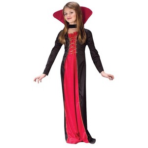 Fun World Girls' Victorian Vampiress Costume - 1 of 2