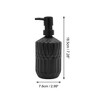 Unique Bargains Durable Round Bottom Bamboo Grain Soap Dispenser 13.53oz 1 Pc - 4 of 4
