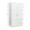 NicBex Armoire Wardrobe Closet Storage Cabinet with Double Doors & Shelves for Bedroom - 3 of 4