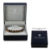Metallo Mens Stainless Steel 10mm Bead Bracelet - Tiger Eye - Brown - 8.5 Inch - 2 of 4